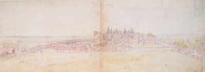 Richmond Palace from the North-East, 16th Century by Anthonis van den Wyngaerde